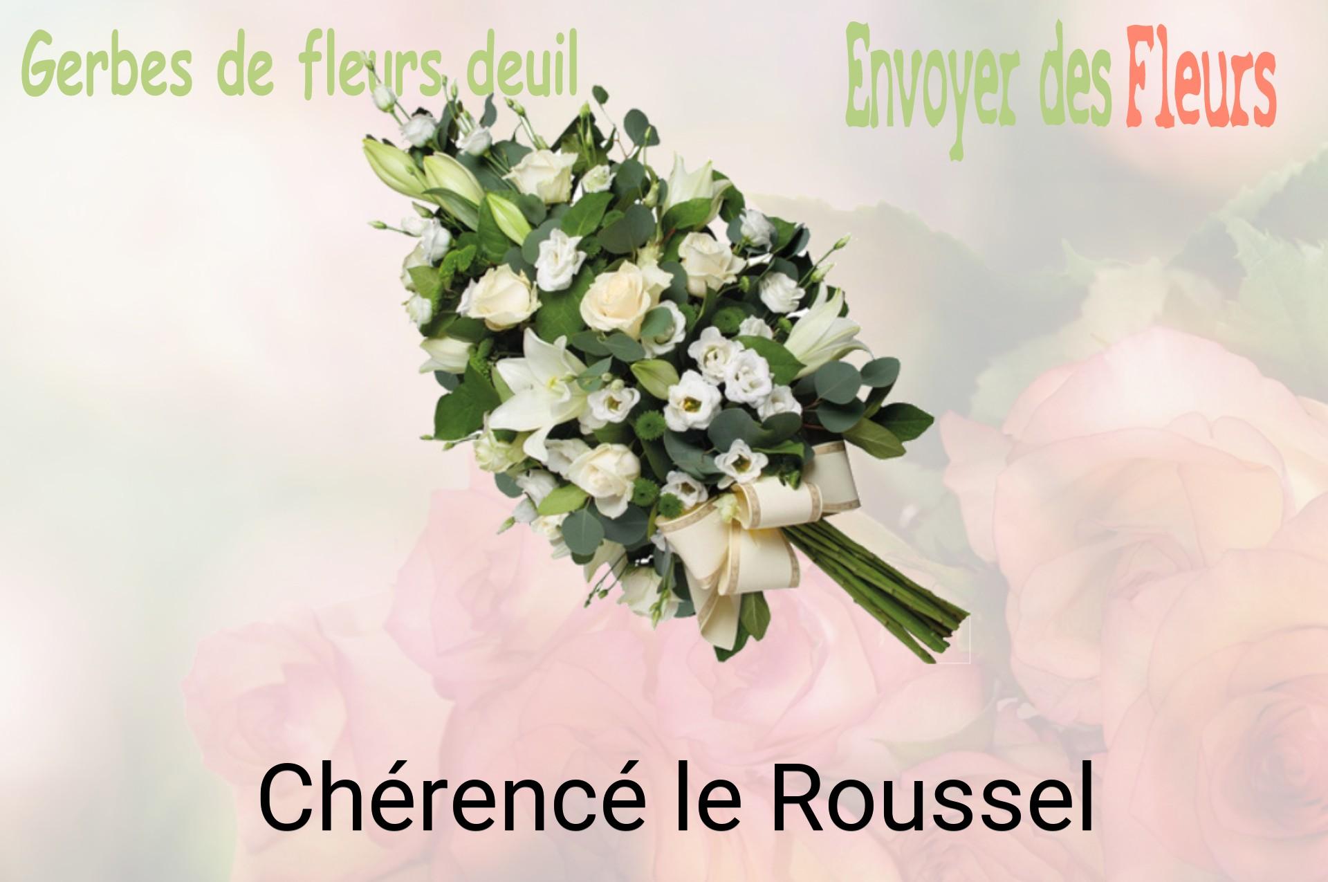 Gerbe de fleurs de deuil livrée à Chérencé-le-Roussel
